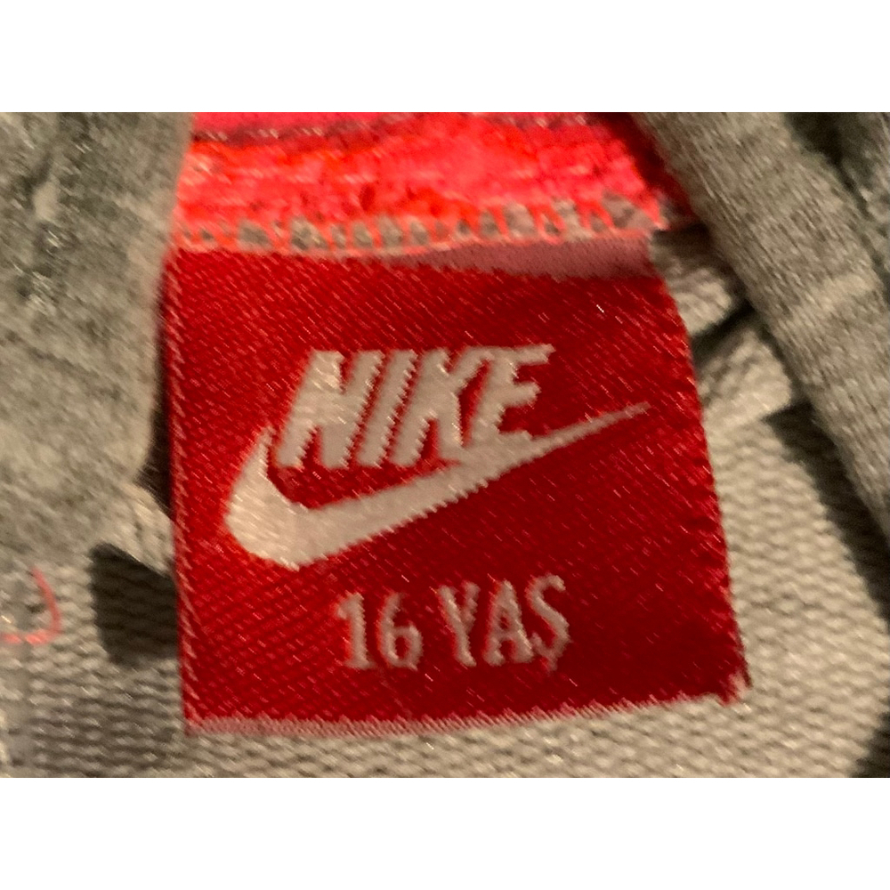 Nike Women's Gray Full Zip Hoodie Size 16 Yas Hot Pink Embroidered Logo Athletic - Picture 12 of 12